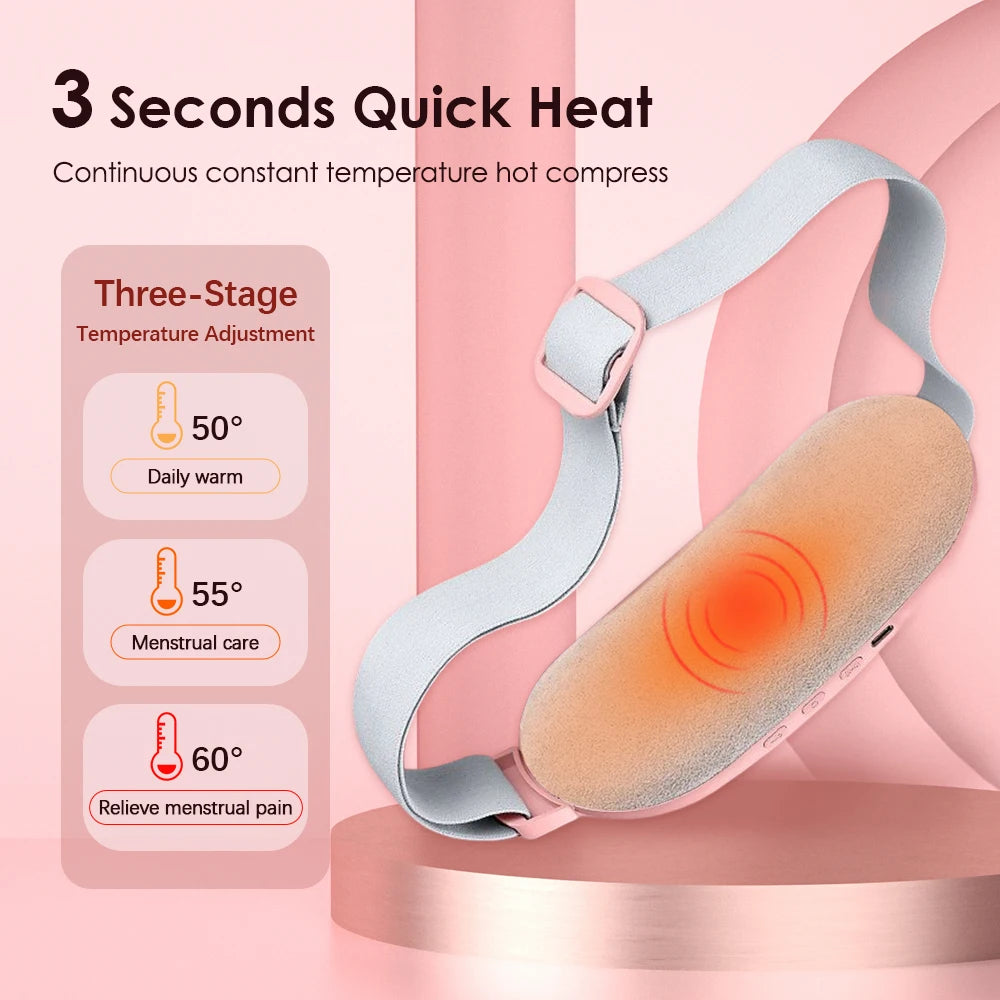 Ceinture Chauffante Vibrante – Soulagement des Douleurs Menstruelles; Musculaires "BackSupport Pro"