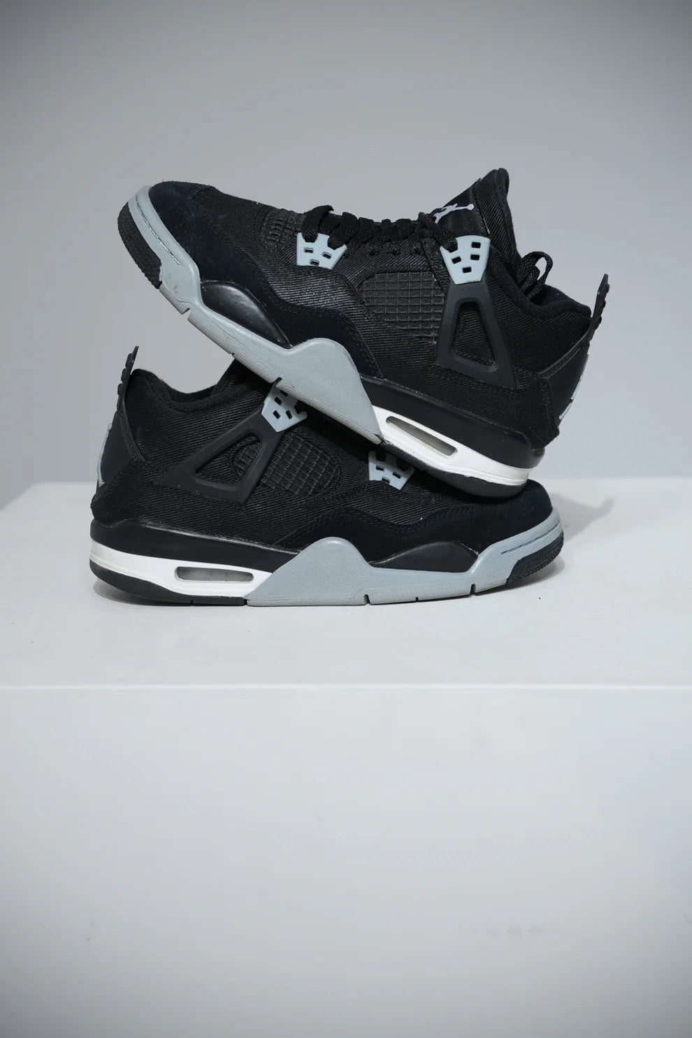 Jordan 4 Black Canvas GS (Taille 36)