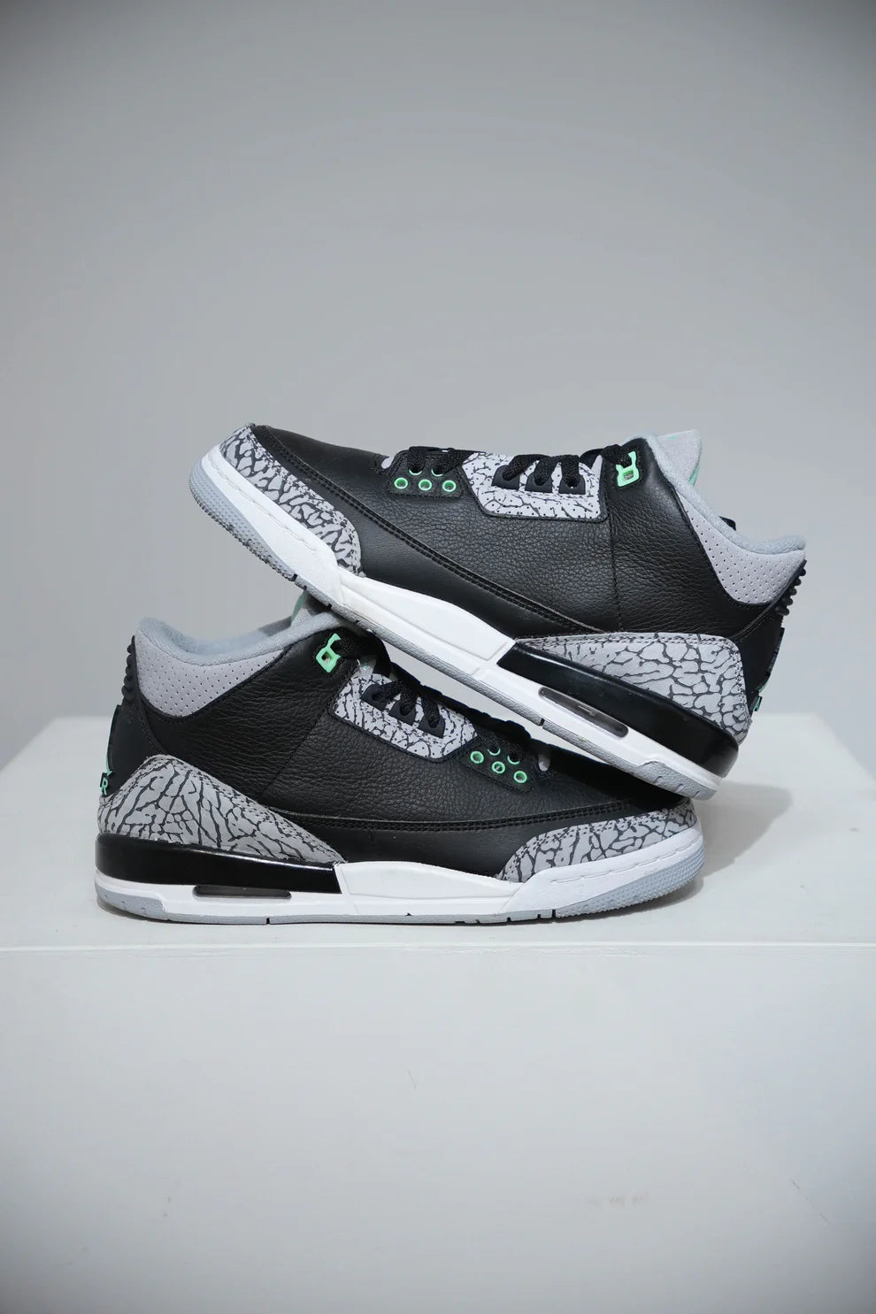 Jordan 3 Green Glow GS (Taille 40)