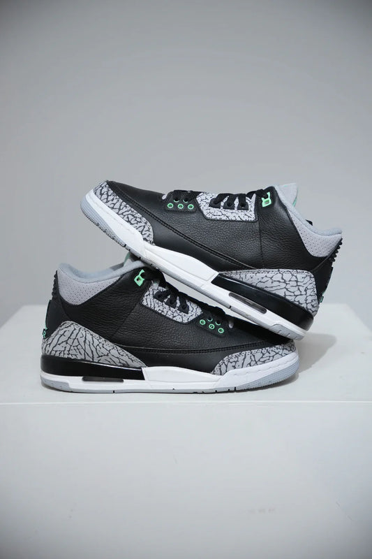 Jordan 3 Green Glow GS (Taille 40)