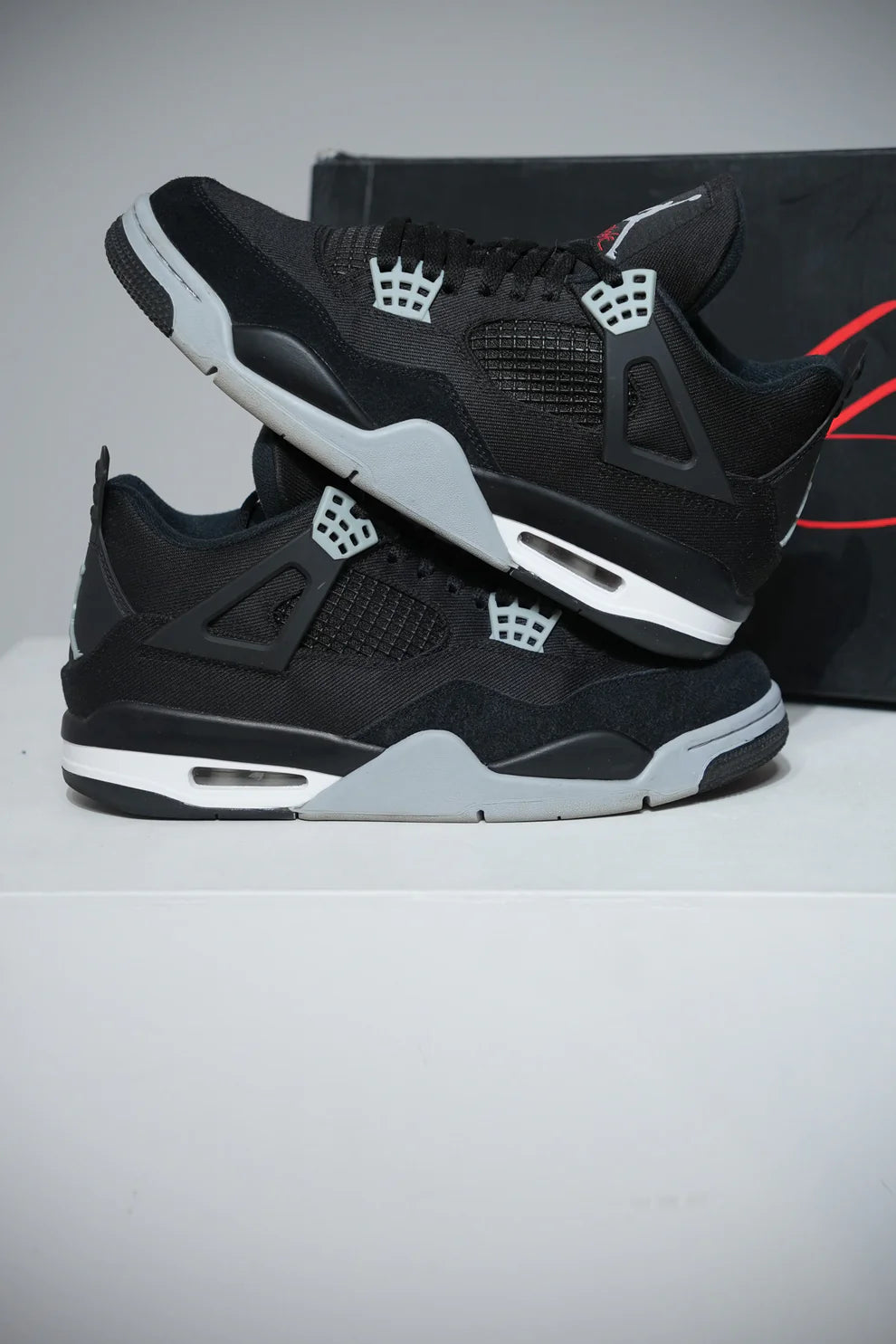Jordan 4 Black Canvas (Taille 42