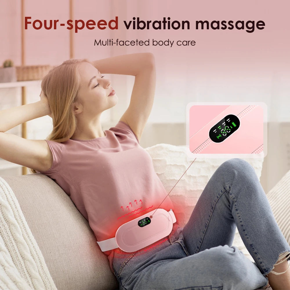 Ceinture Chauffante Vibrante – Soulagement des Douleurs Menstruelles; Musculaires "BackSupport Pro"